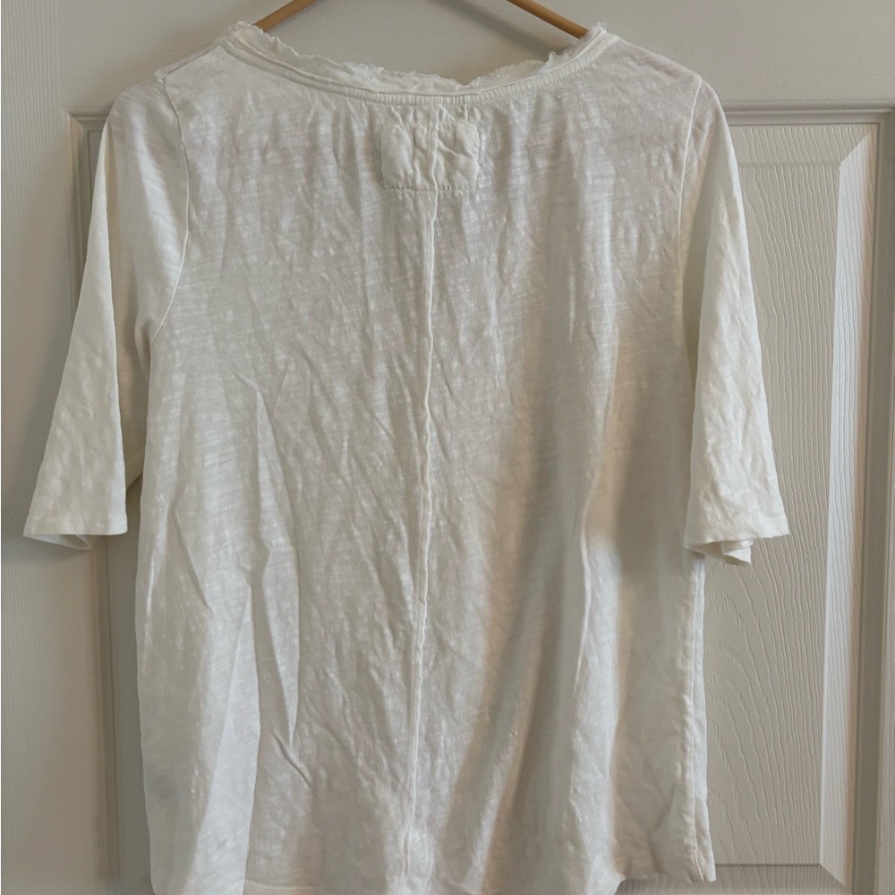 NWOT Meadow Rue Ivory Embroidered Top - Picture 5 of 5
